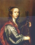 MIJTENS, Jan Lady Playing the Lute stg oil painting on canvas